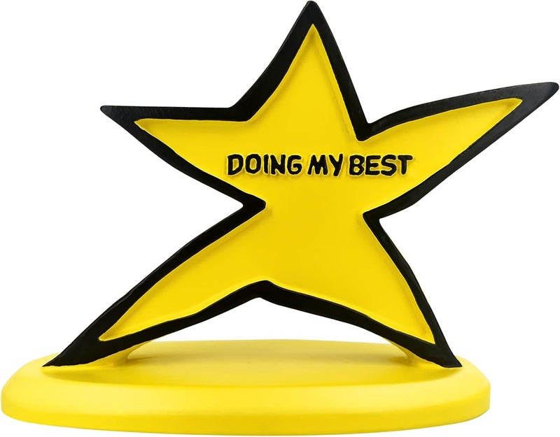 Legobayo Funny Star Trophy - Doing My Best Desk Ornament | Inspirational & Motivational Gift for Students, Employees, Kids, Friends | Cute Desktop Decor for Office, Home, School, Team Events - Image 1